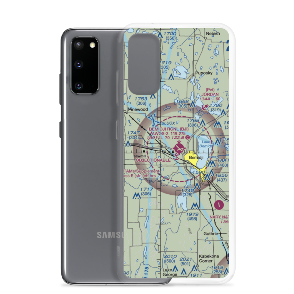 Moberg Air Base (96M) VFR Sectional Samsung Case Samsung Galaxy S20 model shown