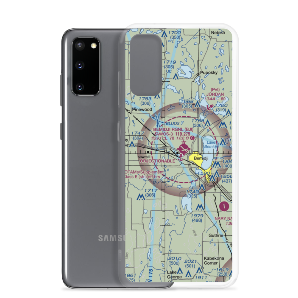 Moberg Air Base (MN13) VFR Sectional Samsung Case Samsung Galaxy S20 model shown