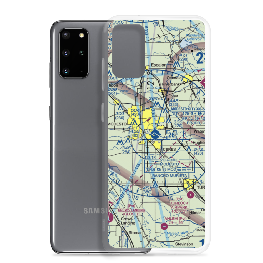 Modesto City Co-Harry Sham Field (MOD) VFR Sectional Samsung Case Samsung Galaxy S20 Plus model shown