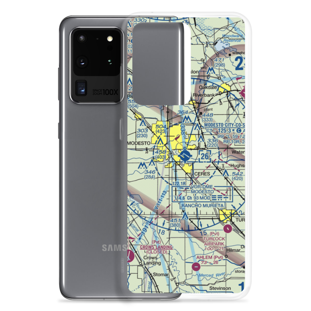 Modesto City Co-Harry Sham Field (MOD) VFR Sectional Samsung Case Samsung Galaxy S20 Ultra model shown