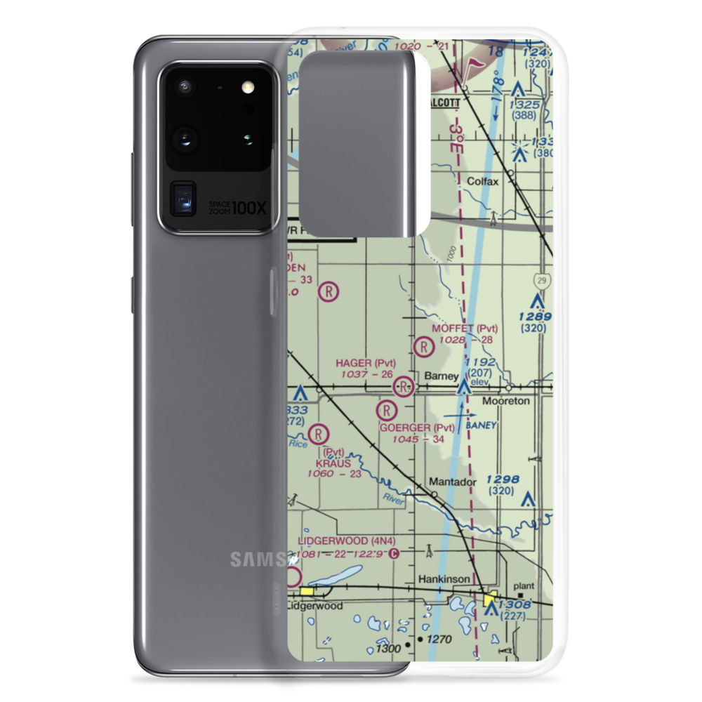 Moffet Airstrip (NA56) VFR Sectional Samsung Case Samsung Galaxy S20 Ultra model shown