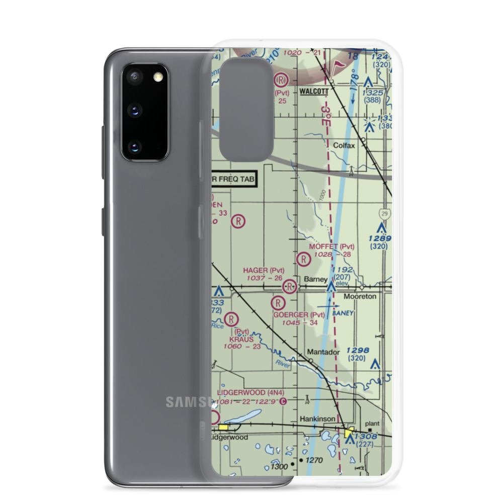 Moffet Airstrip (NA56) VFR Sectional Samsung Case Samsung Galaxy S20 model shown
