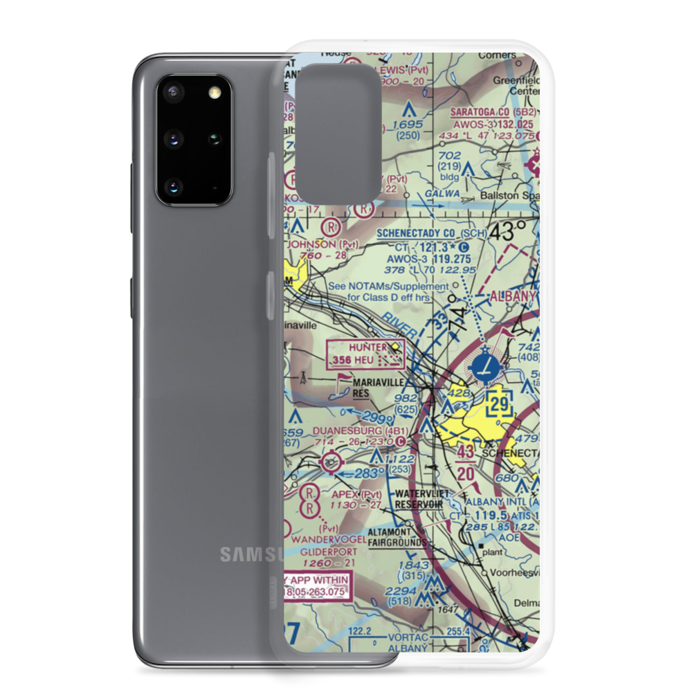 Mohawk Valley Airport (K13) VFR Sectional Samsung Case Samsung Galaxy S20 Plus model shown
