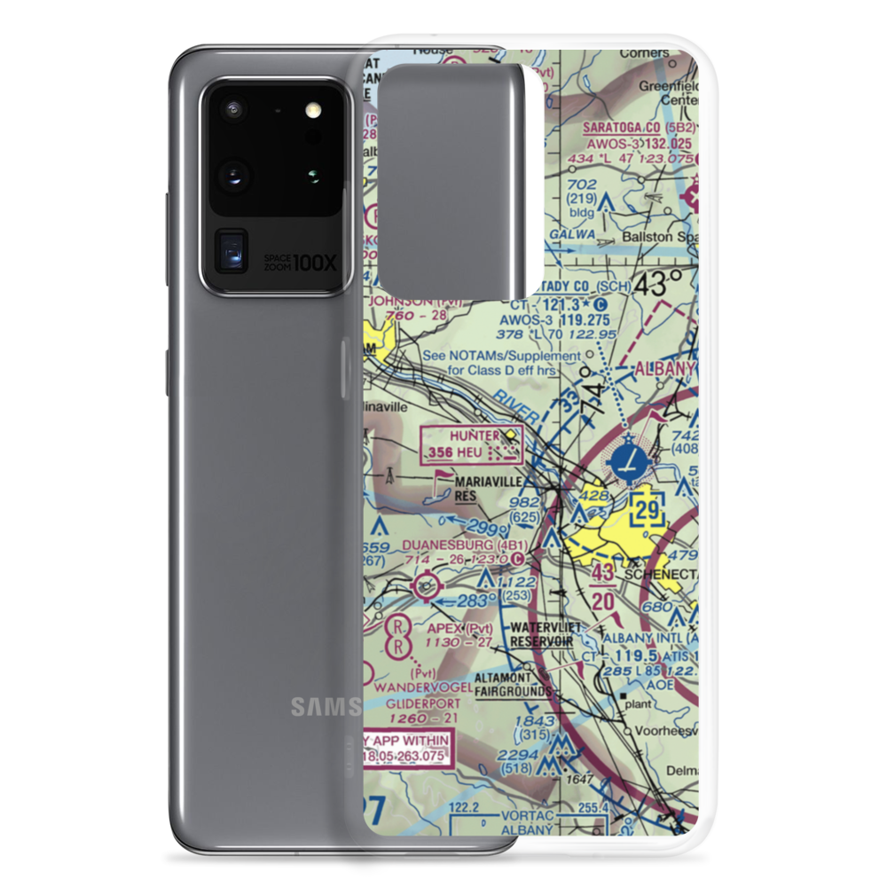 Mohawk Valley Airport (K13) VFR Sectional Samsung Case Samsung Galaxy S20 Ultra model shown