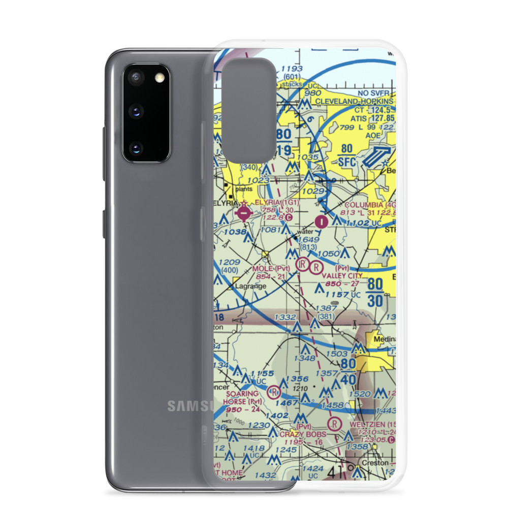 Mole Airport (1OA2) VFR Sectional Samsung Case Samsung Galaxy S20 model shown