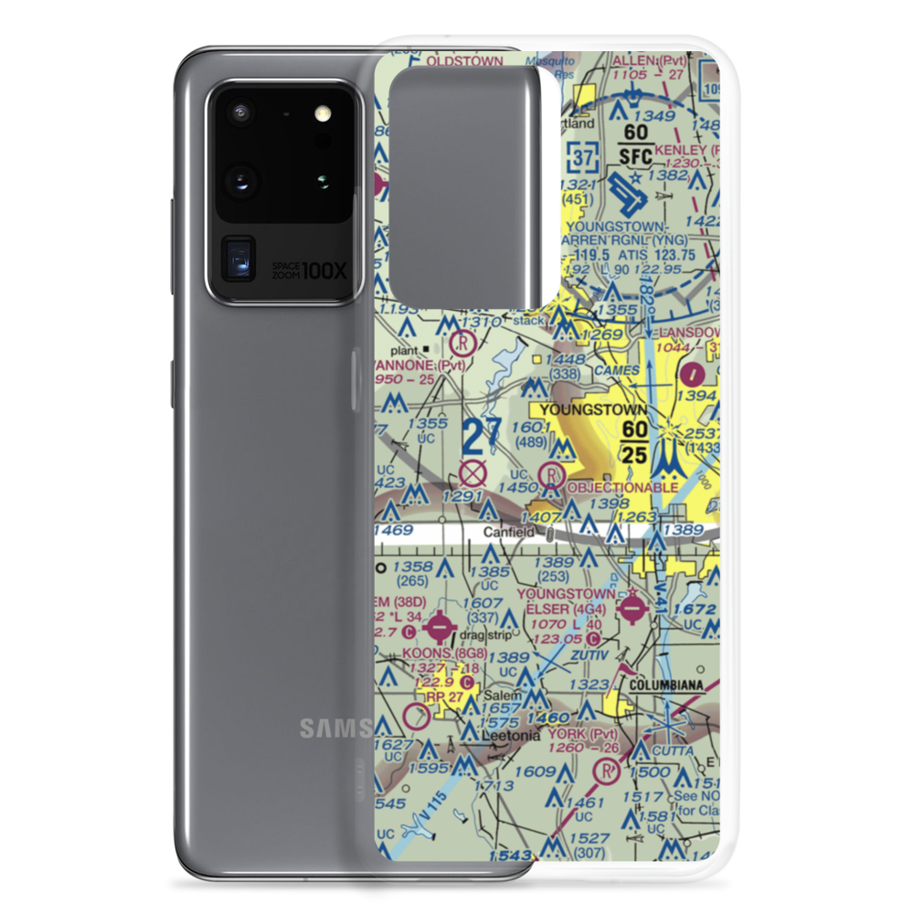 Mollica Airport (OI81) VFR Sectional Samsung Case Samsung Galaxy S20 Ultra model shown