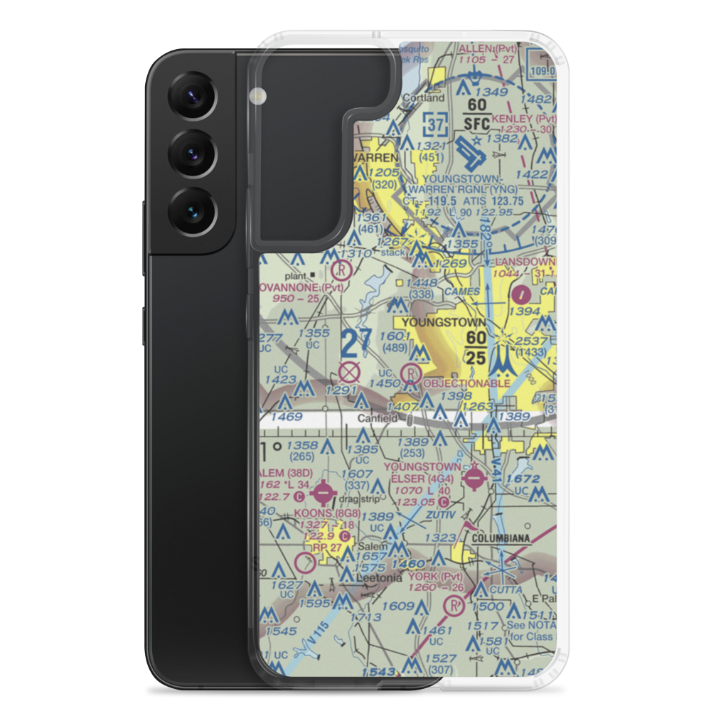 Mollica Airport (OI81) VFR Sectional Samsung Case Samsung Galaxy S22 Plus model shown