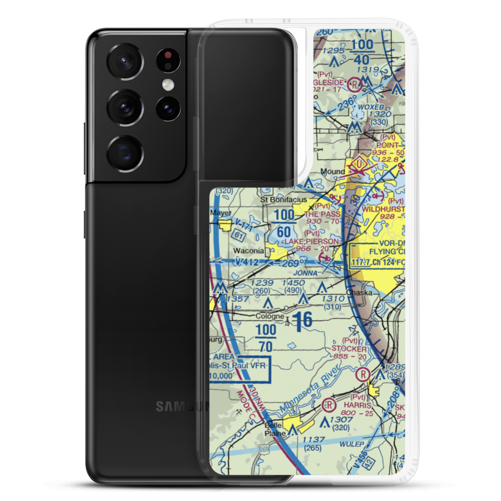 Molnau Airpark (1MN5) VFR Sectional Samsung Case Samsung Galaxy S21 Ultra model shown