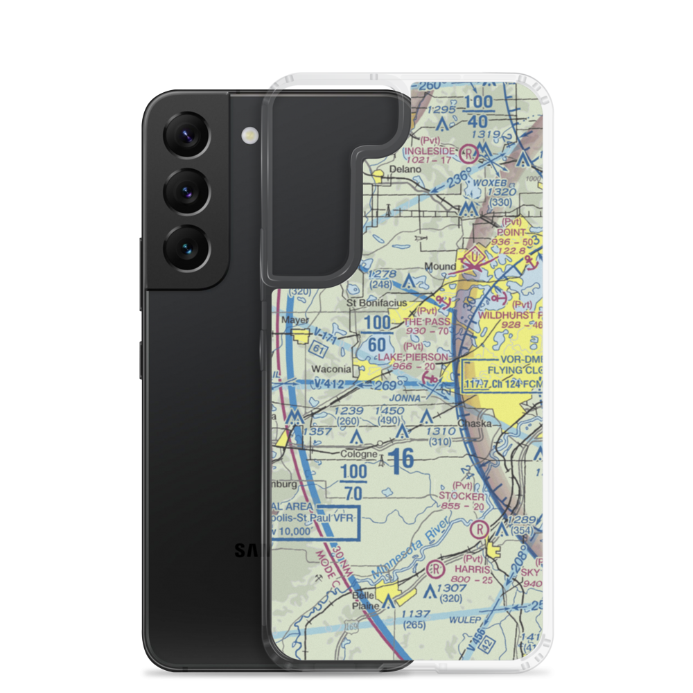 Molnau Airpark (1MN5) VFR Sectional Samsung Case Samsung Galaxy S22 model shown