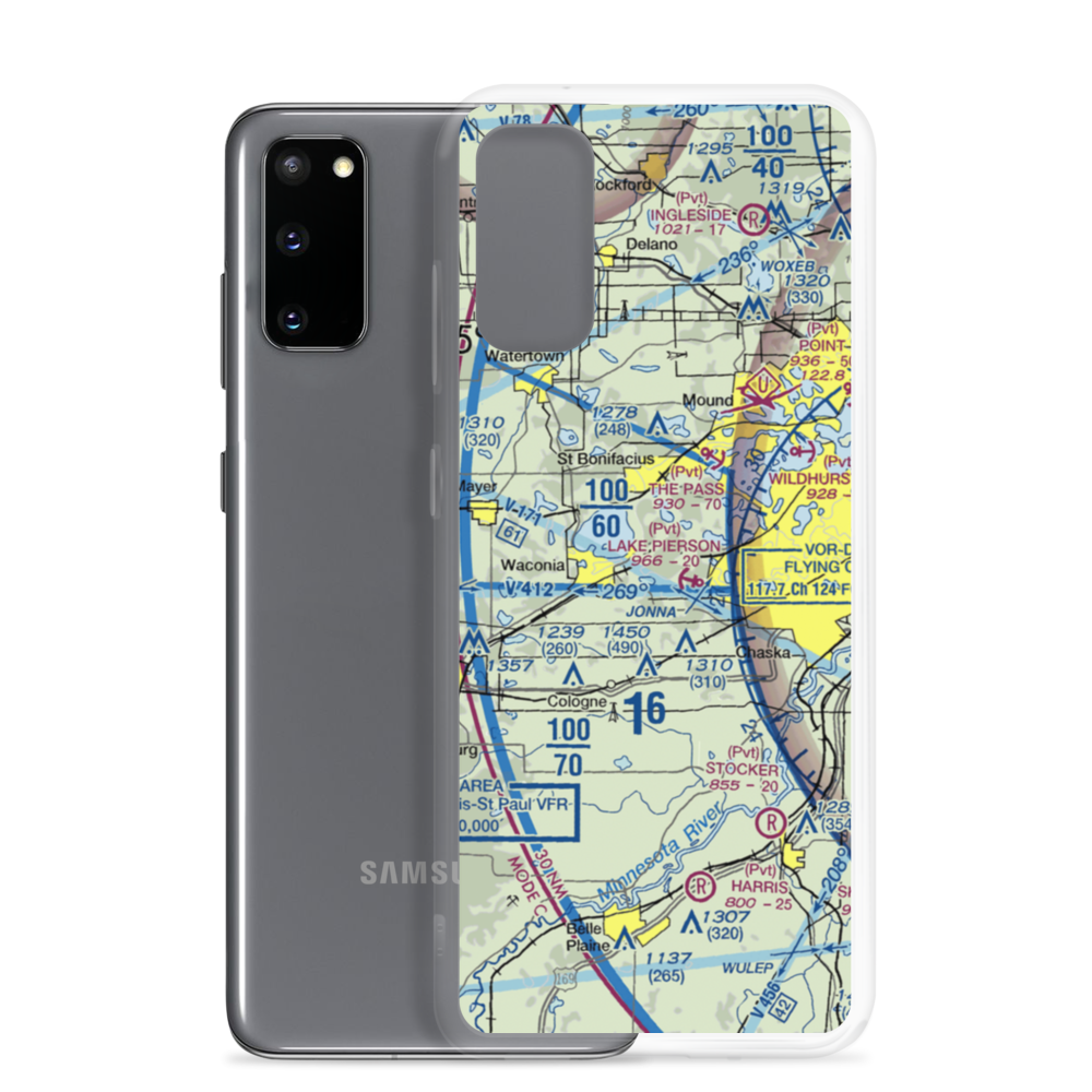 Molnau Airpark (1MN5) VFR Sectional Samsung Case Samsung Galaxy S20 model shown