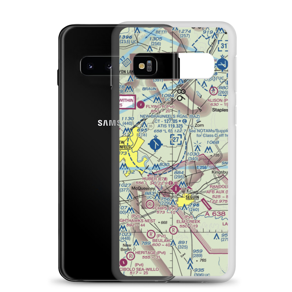 Moltz Airport (50TA) VFR Sectional Samsung Case Samsung Galaxy S10 model shown