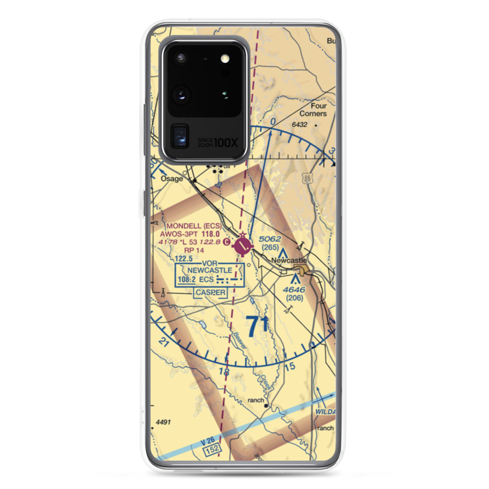 Mondell Field (ECS) VFR Sectional Samsung Case Samsung Galaxy S20 Ultra model shown