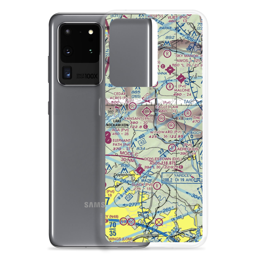 Monesmith Airport (PA05) VFR Sectional Samsung Case Samsung Galaxy S20 Ultra model shown