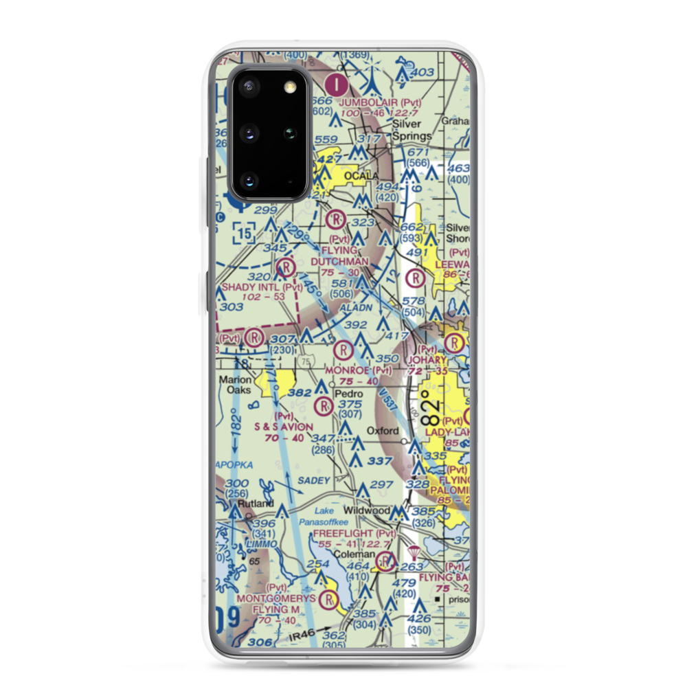 Monroe Airpark (2FA2) VFR Sectional Samsung Case Samsung Galaxy S20 Plus model shown
