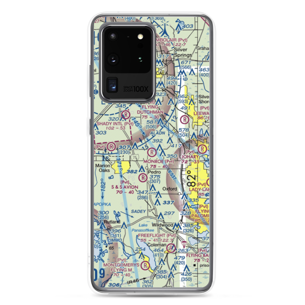 Monroe Airpark (2FA2) VFR Sectional Samsung Case Samsung Galaxy S20 Ultra model shown