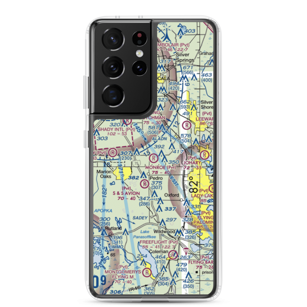 Monroe Airpark (2FA2) VFR Sectional Samsung Case Samsung Galaxy S21 Ultra model shown