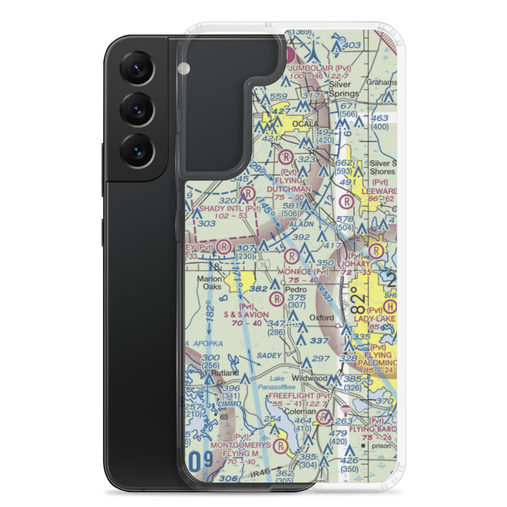 Monroe Airpark (2FA2) VFR Sectional Samsung Case Samsung Galaxy S22 Plus model shown