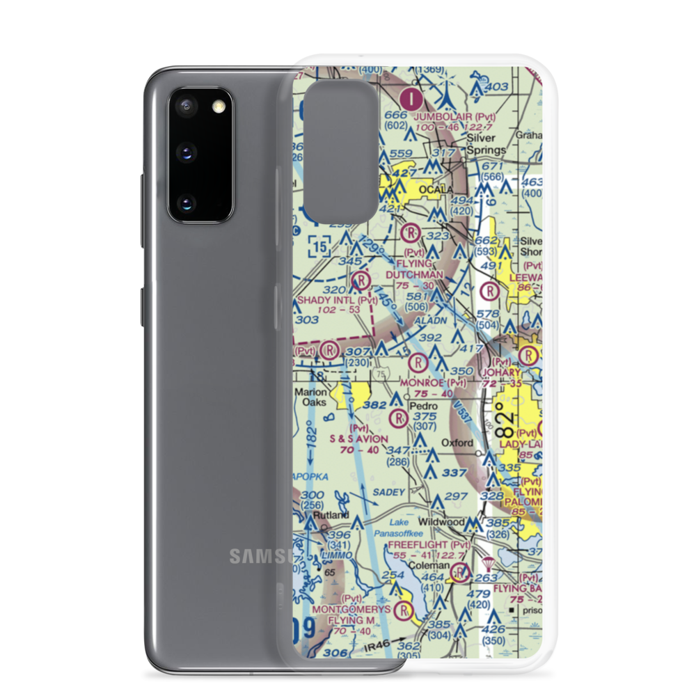 Monroe Airpark (2FA2) VFR Sectional Samsung Case Samsung Galaxy S20 model shown