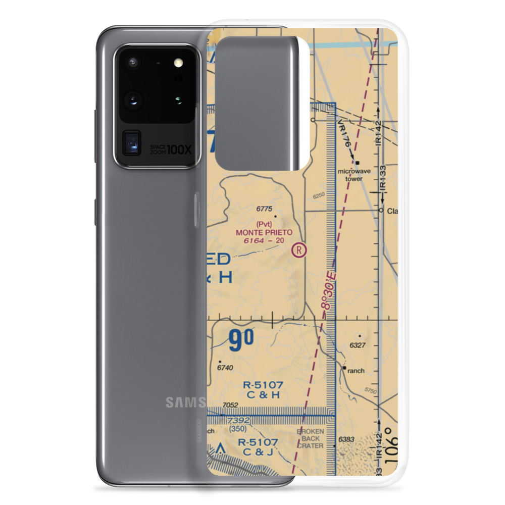 Monte Prieto Ranch Airport (57NM) VFR Sectional Samsung Case Samsung Galaxy S20 Ultra model shown