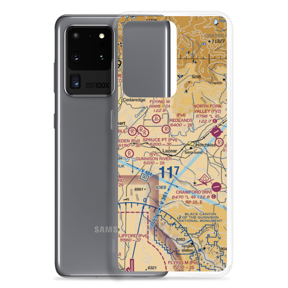 Montemadeira Ii Airport (CD97) VFR Sectional Samsung Case Samsung Galaxy S20 Ultra model shown