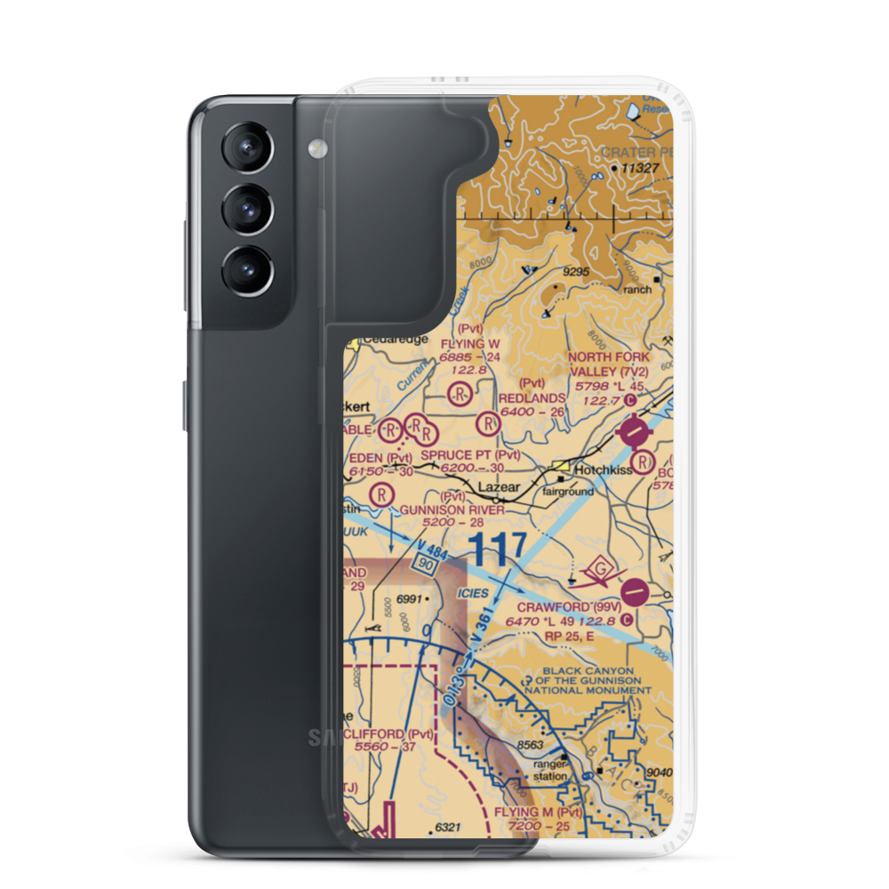 Montemadeira Ii Airport (CD97) VFR Sectional Samsung Case Samsung Galaxy S21 model shown