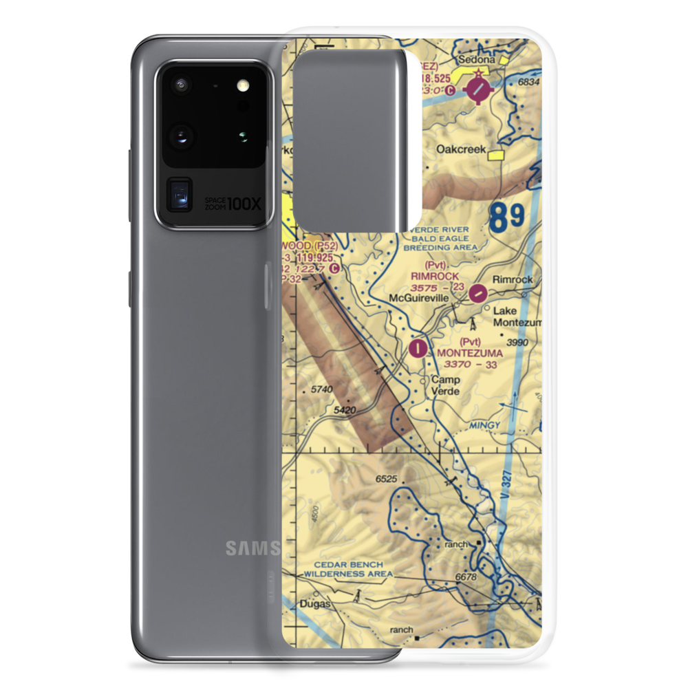 Montezuma Airport (19AZ) VFR Sectional Samsung Case Samsung Galaxy S20 Ultra model shown