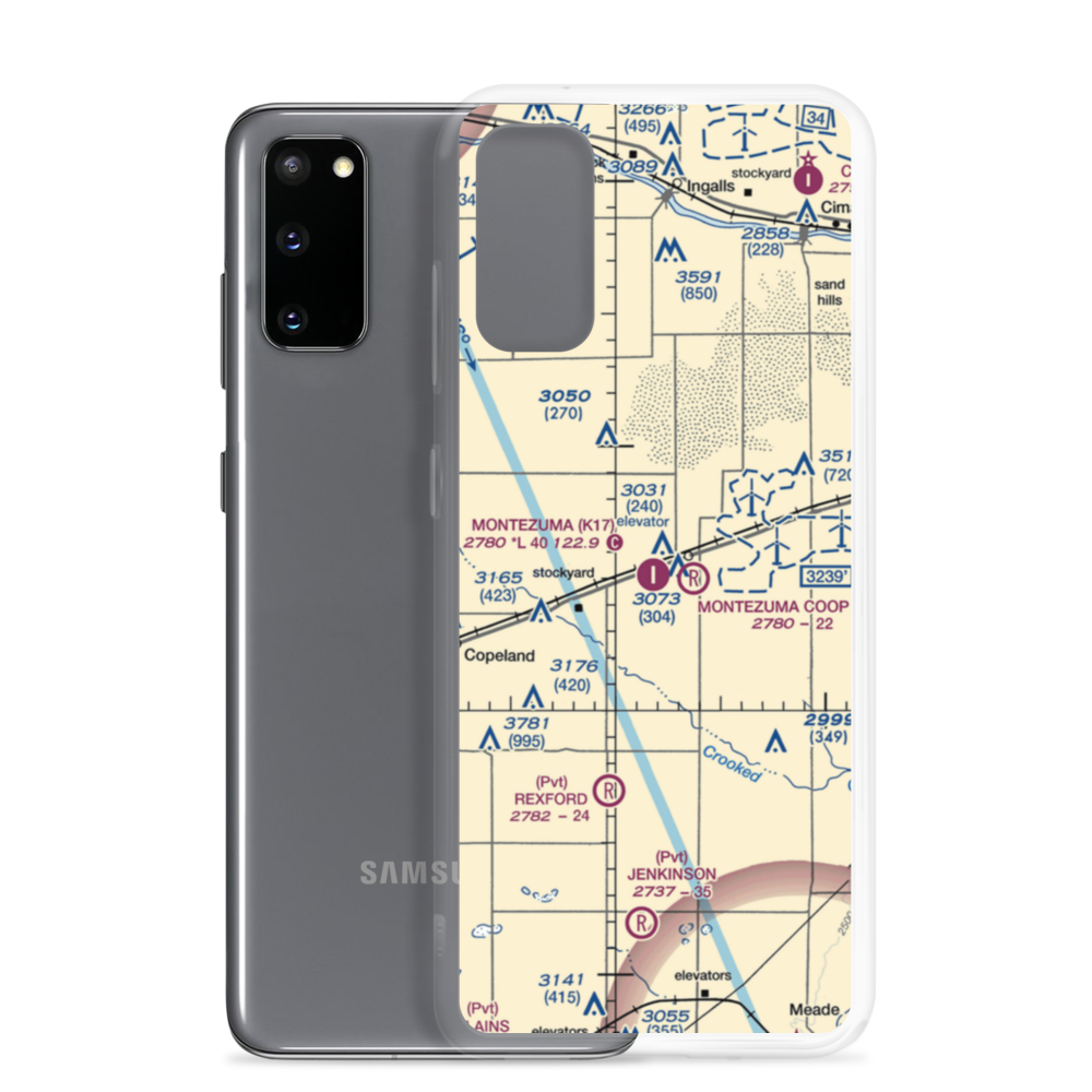 Montezuma Municipal Airport (K17) VFR Sectional Samsung Case Samsung Galaxy S20 model shown