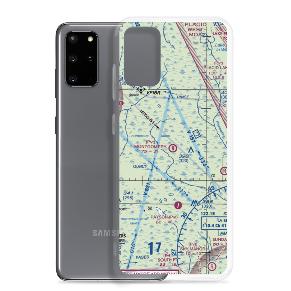 Montgomery Ranch Airport (FA64) VFR Sectional Samsung Case Samsung Galaxy S20 Plus model shown