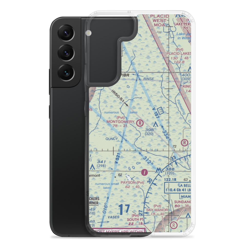 Montgomery Ranch Airport (FA64) VFR Sectional Samsung Case Samsung Galaxy S22 Plus model shown