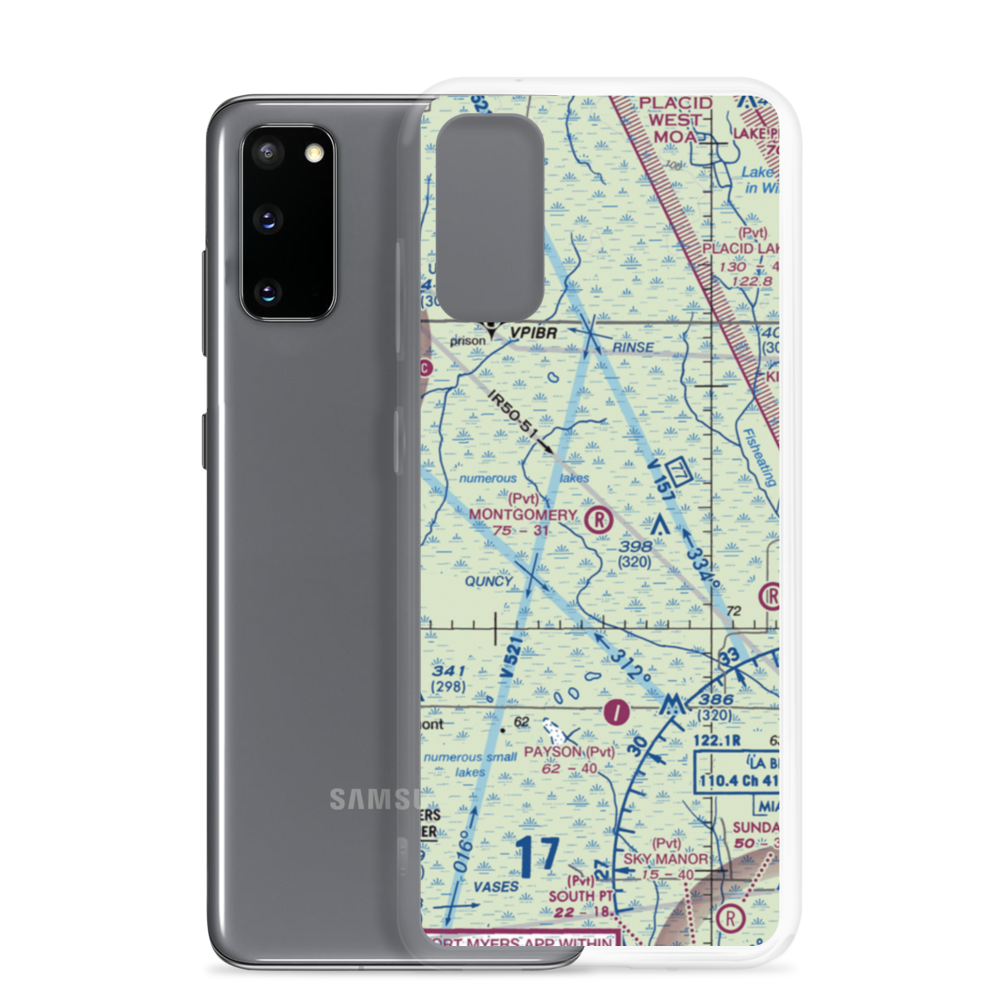 Montgomery Ranch Airport (FA64) VFR Sectional Samsung Case Samsung Galaxy S20 model shown