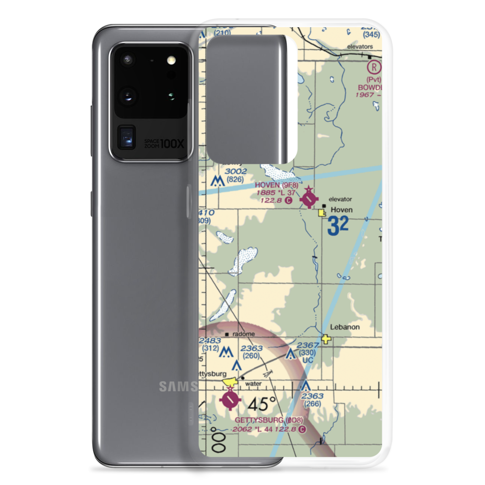 Monty Harer Airstrip (SD79) VFR Sectional Samsung Case Samsung Galaxy S20 Ultra model shown