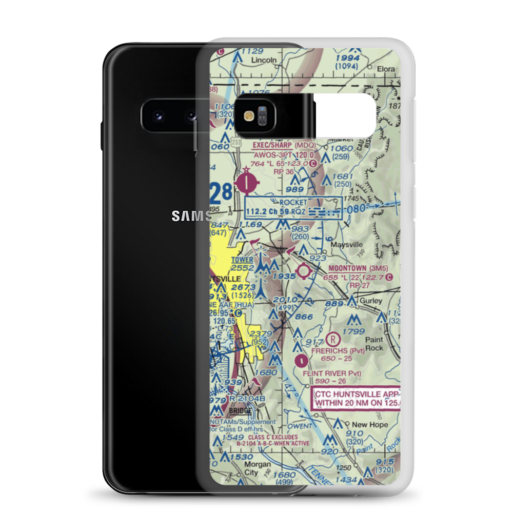 Moontown Airport (3M5) VFR Sectional Samsung Case Samsung Galaxy S10 model shown
