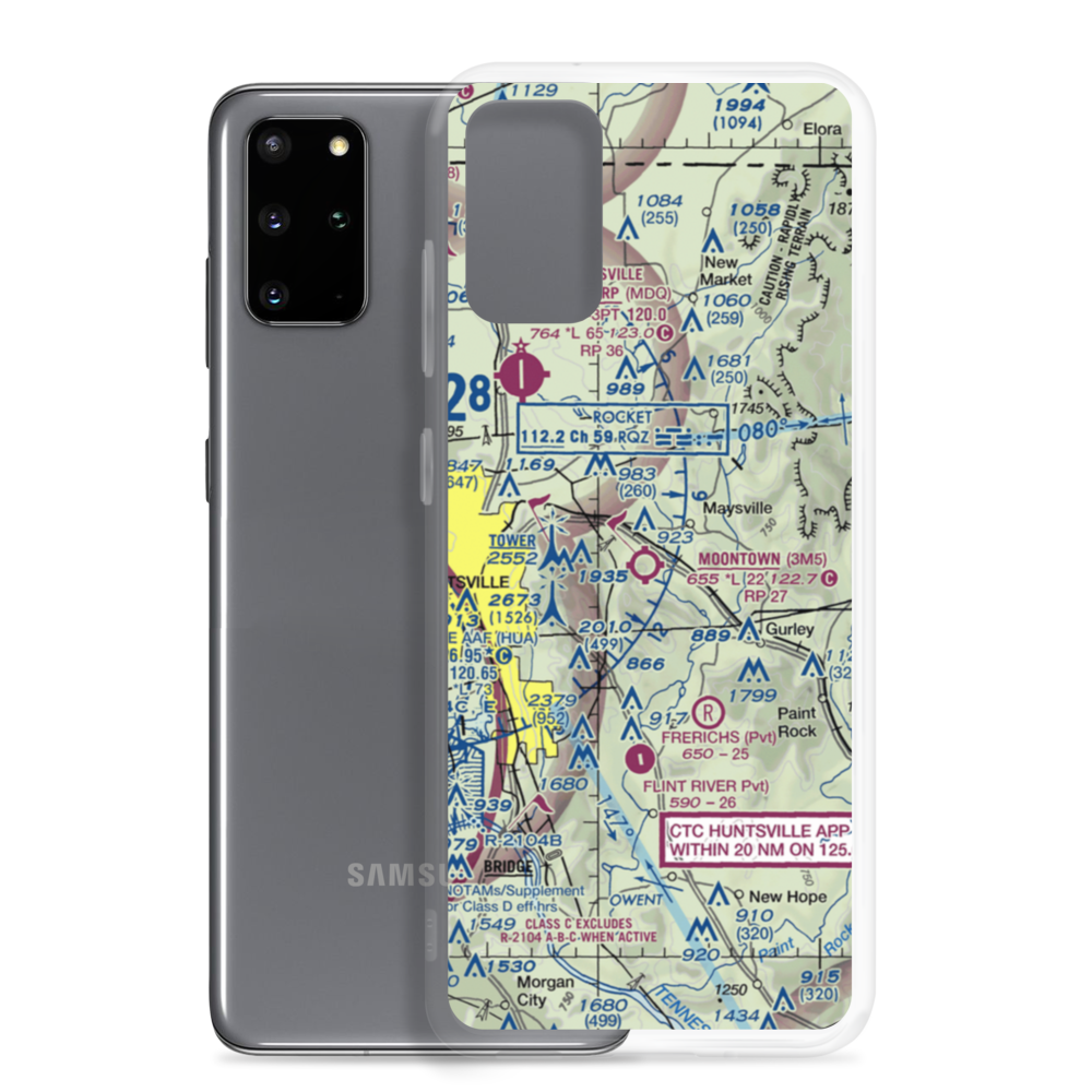 Moontown Airport (3M5) VFR Sectional Samsung Case Samsung Galaxy S20 Plus model shown
