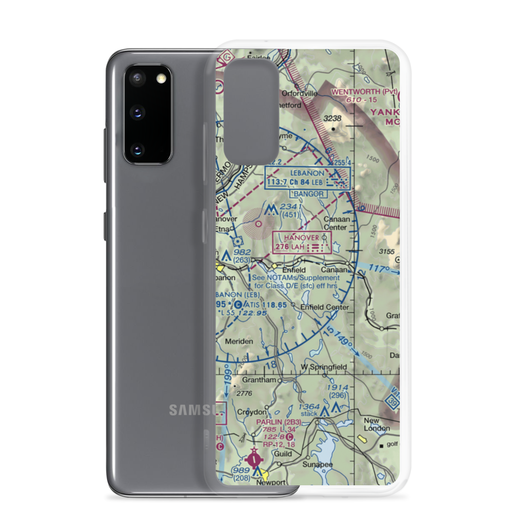 Moore Airfield (01NH) VFR Sectional Samsung Case Samsung Galaxy S20 model shown