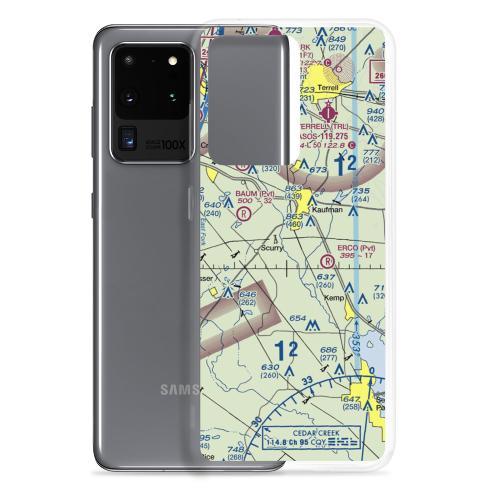 Moore Airport (8TS6) VFR Sectional Samsung Case Samsung Galaxy S20 Ultra model shown