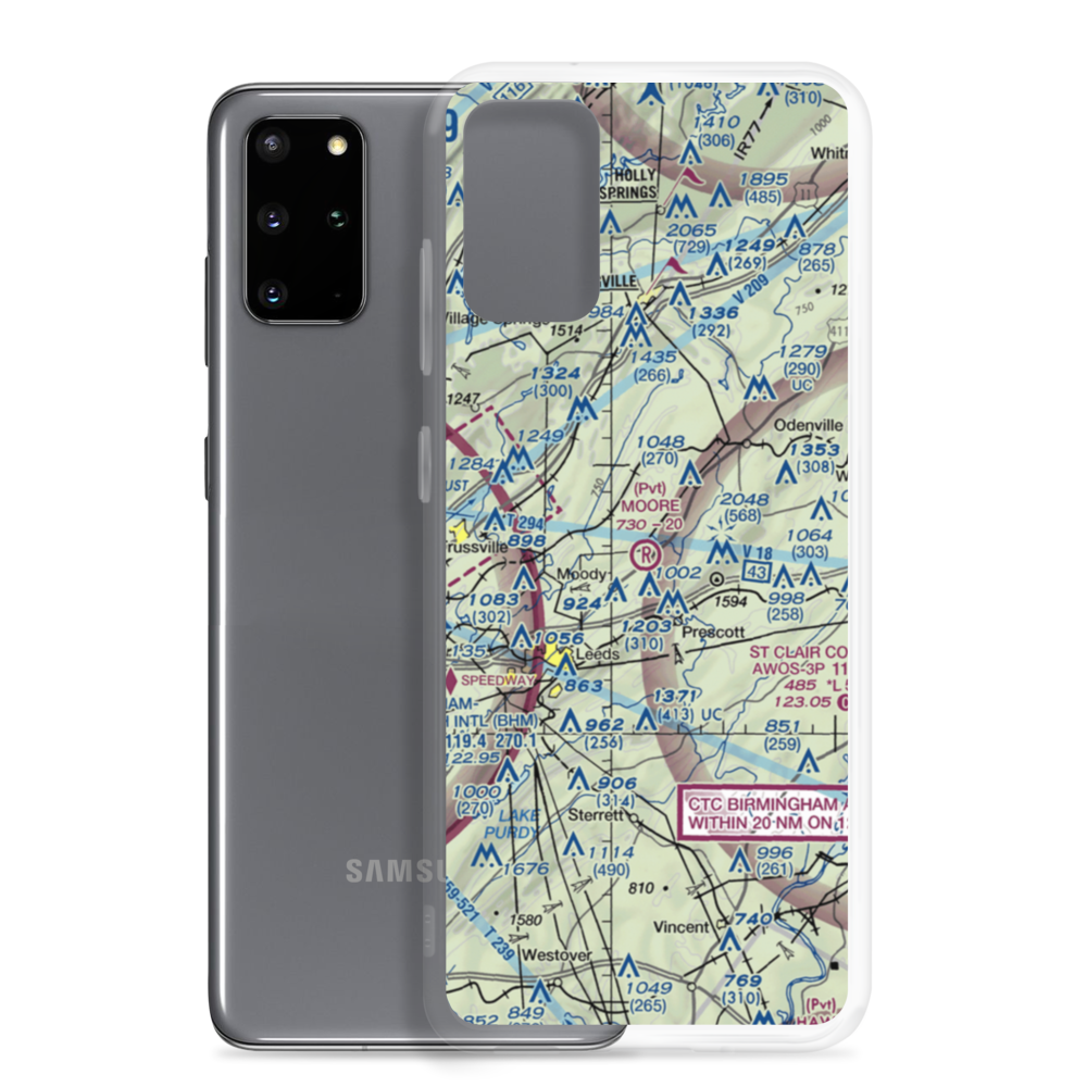 Moore Field (1AL8) VFR Sectional Samsung Case Samsung Galaxy S20 Plus model shown