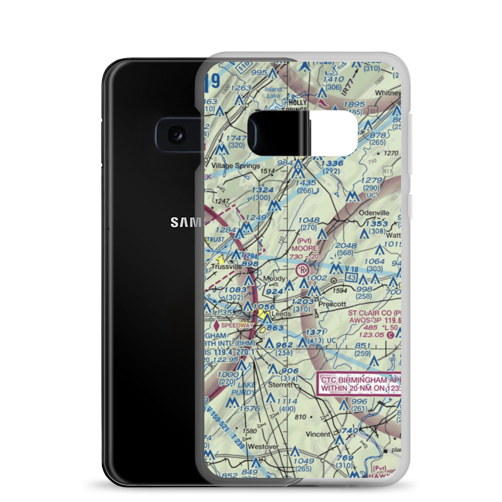 Moore Field (1AL8) VFR Sectional Samsung Case Samsung Galaxy S10e model shown
