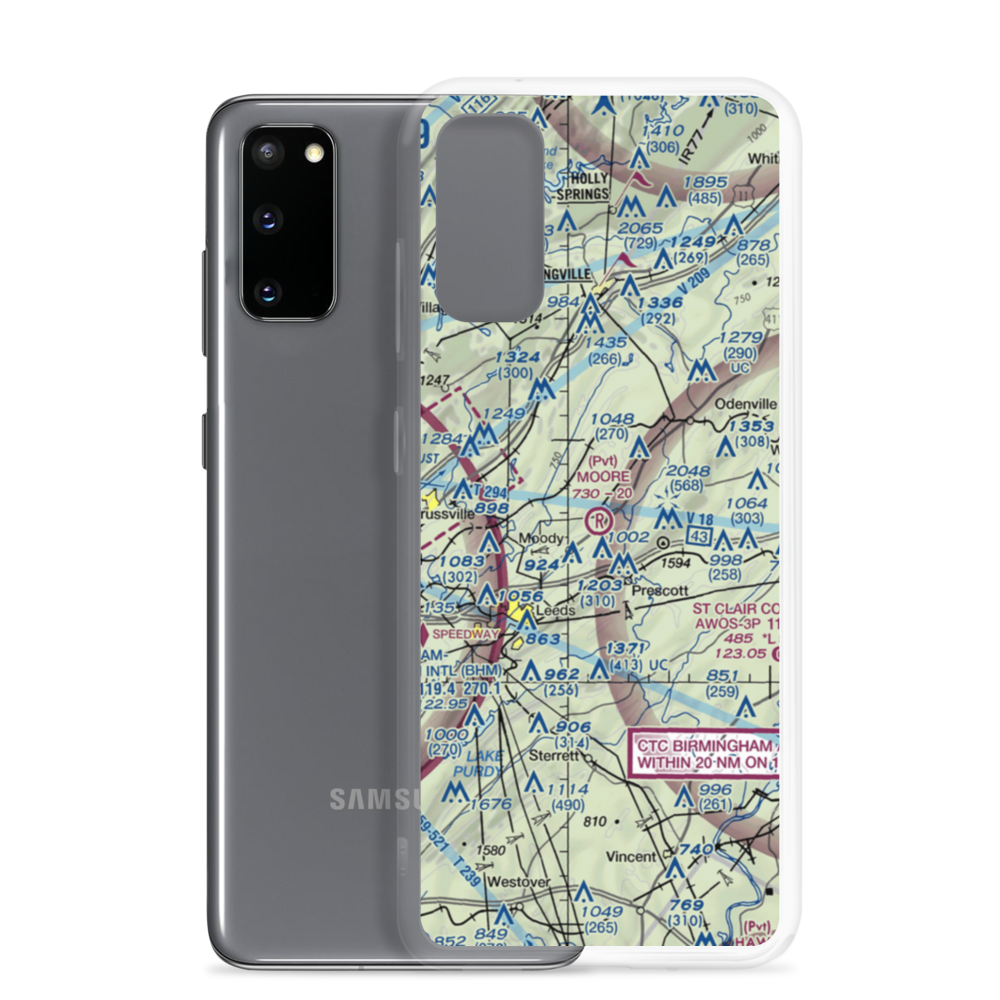 Moore Field (1AL8) VFR Sectional Samsung Case Samsung Galaxy S20 model shown