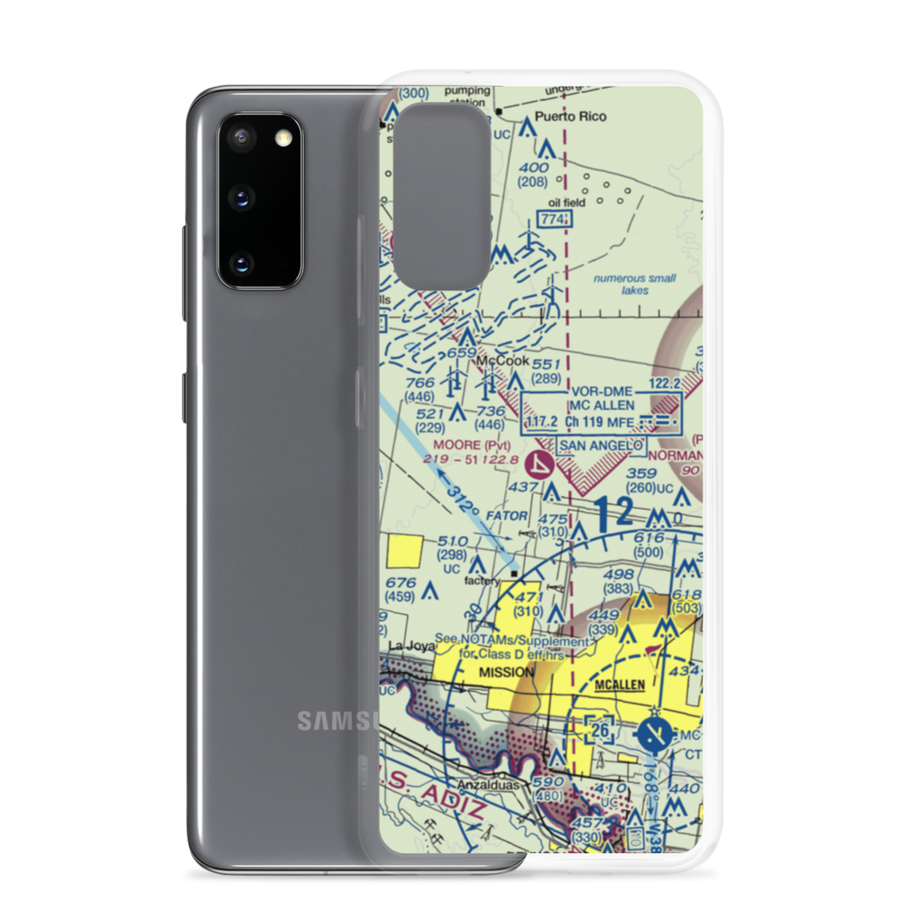Moore Field (7TE7) VFR Sectional Samsung Case Samsung Galaxy S20 model shown