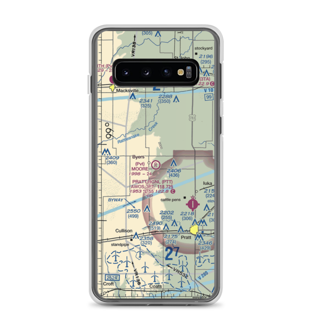 Moore Field (SN48) VFR Sectional Samsung Case Samsung Galaxy S10 model shown