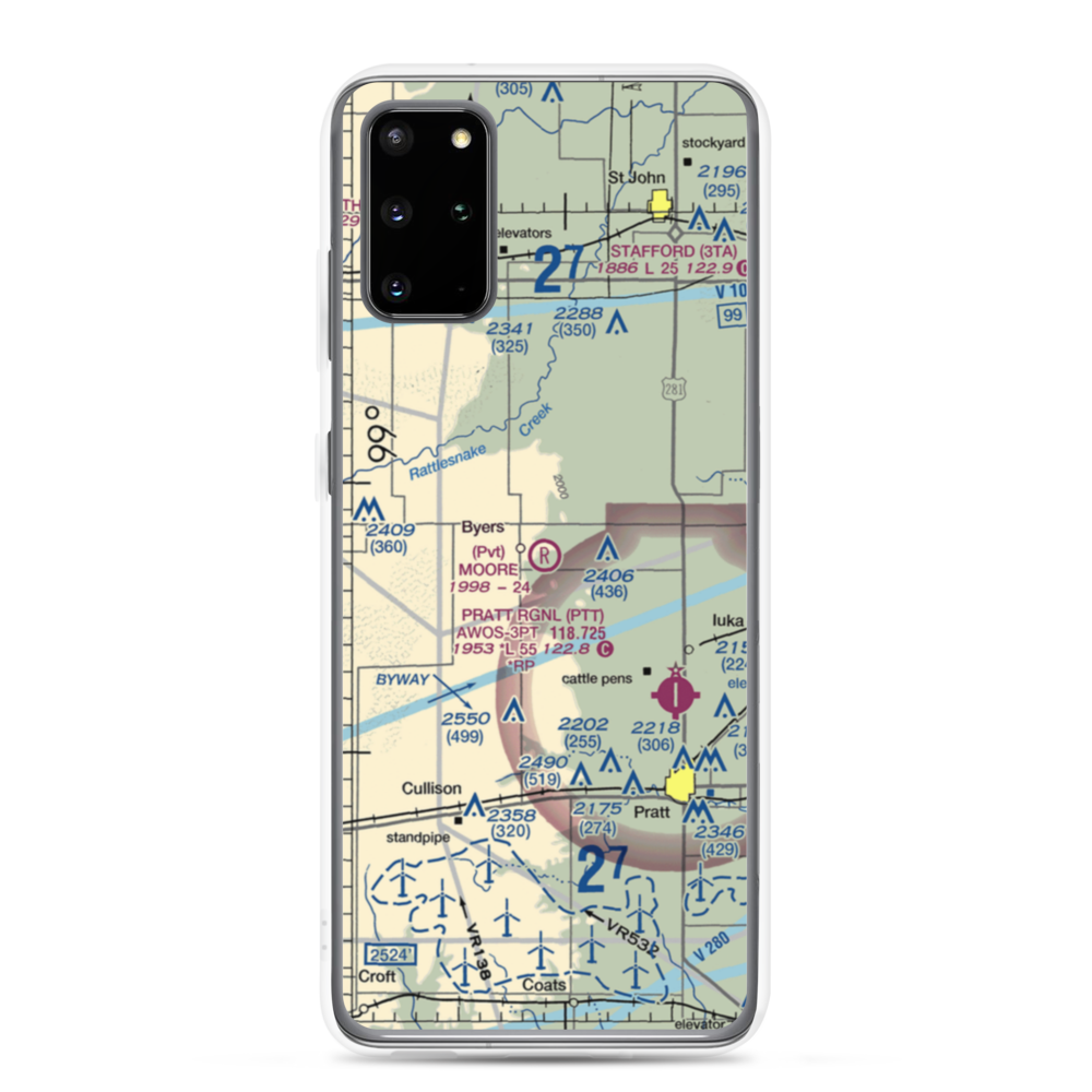 Moore Field (SN48) VFR Sectional Samsung Case Samsung Galaxy S20 Plus model shown