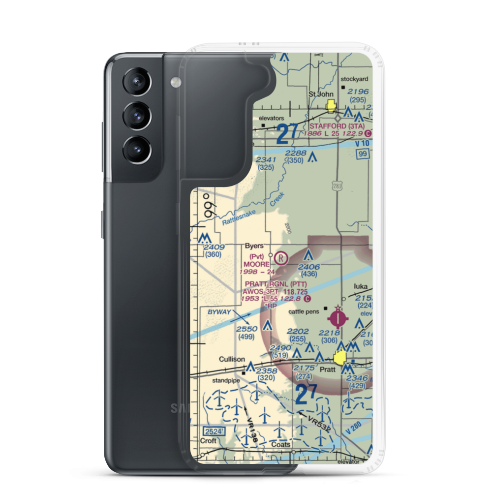 Moore Field (SN48) VFR Sectional Samsung Case Samsung Galaxy S21 model shown