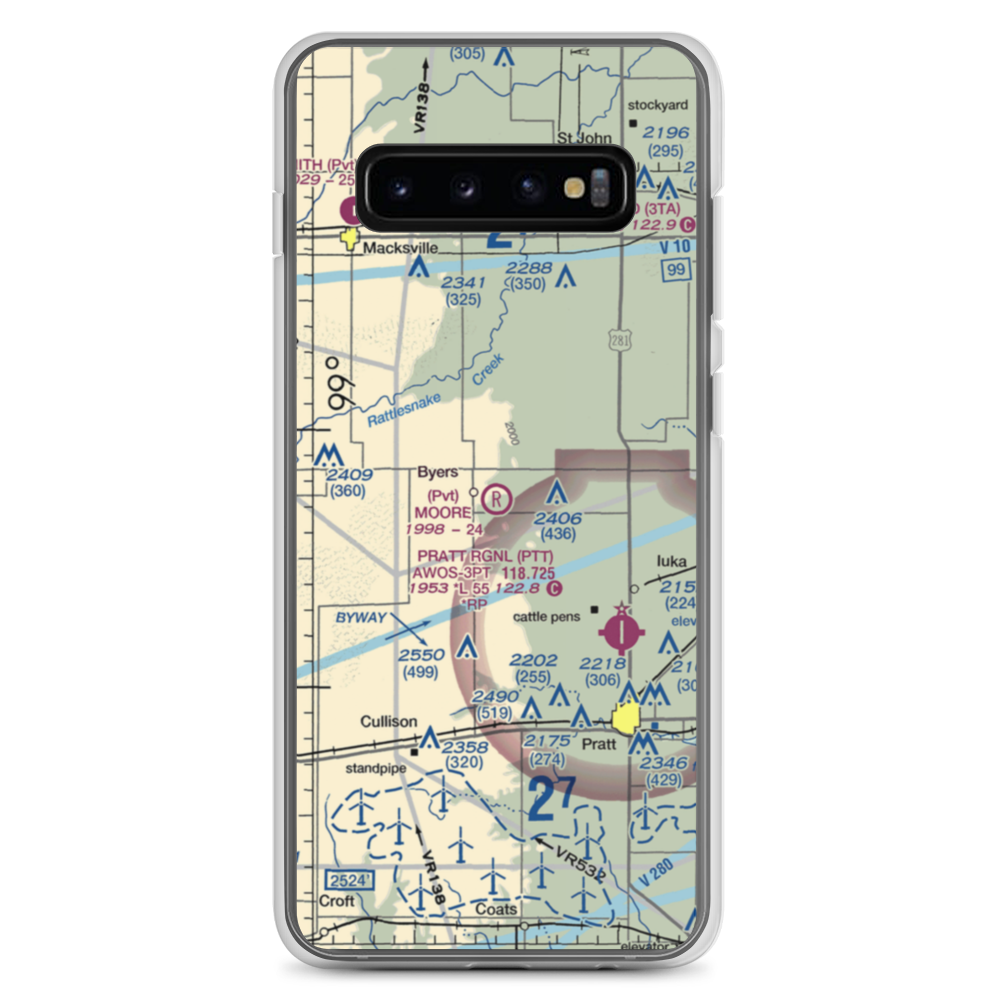 Moore Field (SN48) VFR Sectional Samsung Case Samsung Galaxy S10+ model shown