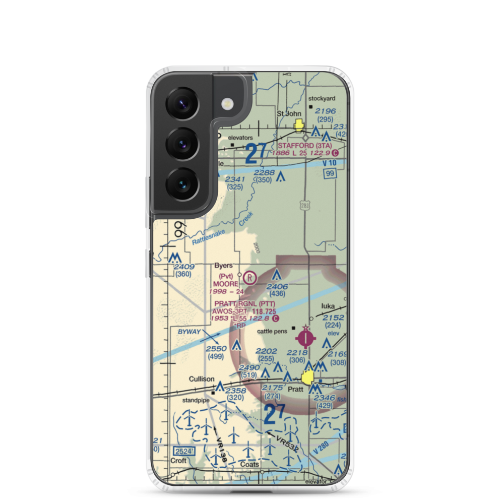 Moore Field (SN48) VFR Sectional Samsung Case Samsung Galaxy S22 model shown