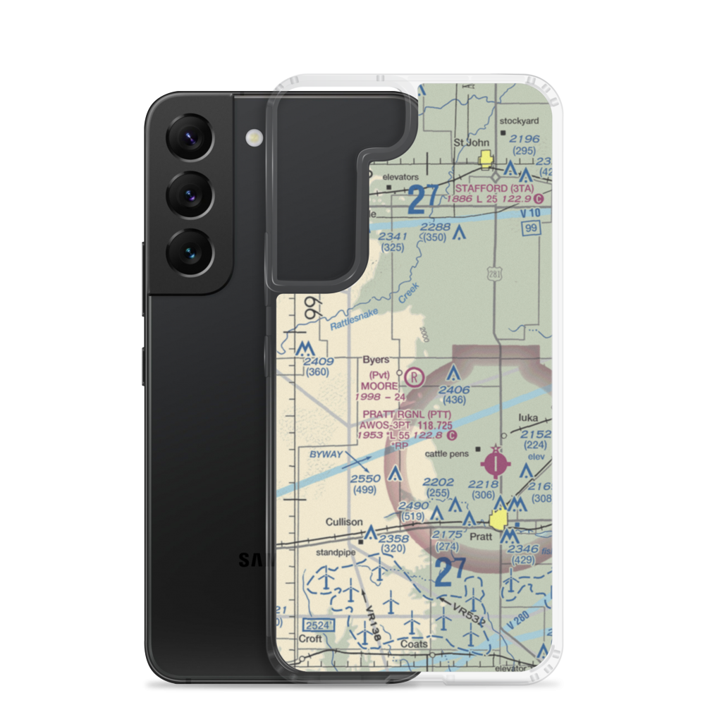 Moore Field (SN48) VFR Sectional Samsung Case Samsung Galaxy S22 model shown