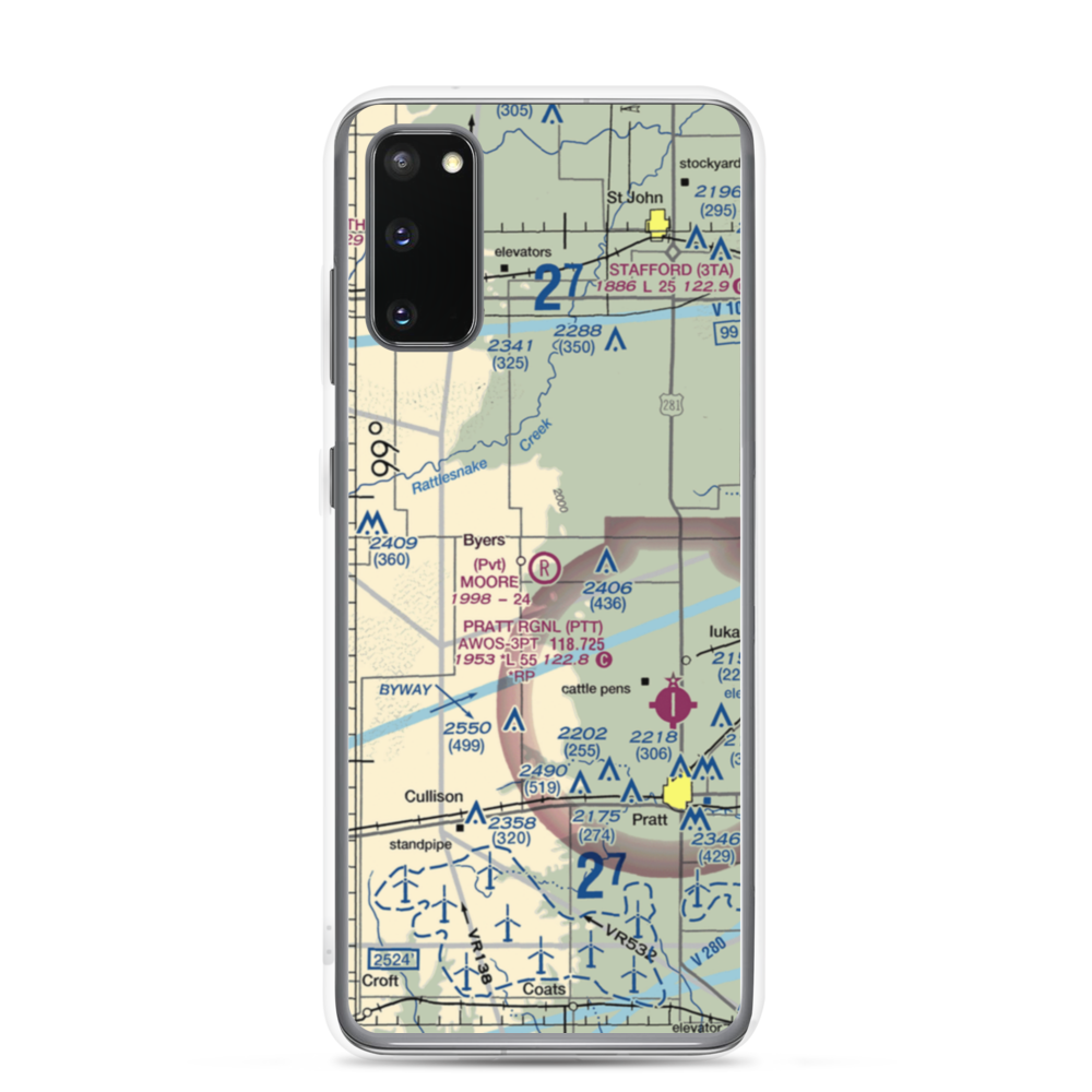 Moore Field (SN48) VFR Sectional Samsung Case Samsung Galaxy S20 model shown