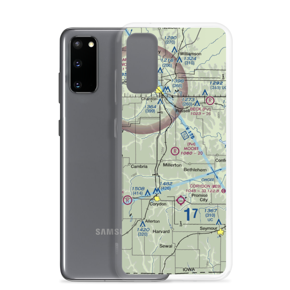 Moore Private Airport (0IA5) VFR Sectional Samsung Case Samsung Galaxy S20 model shown