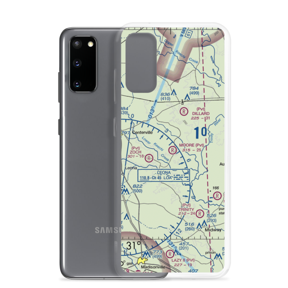 Moore Ranch Airport (24TA) VFR Sectional Samsung Case Samsung Galaxy S20 model shown
