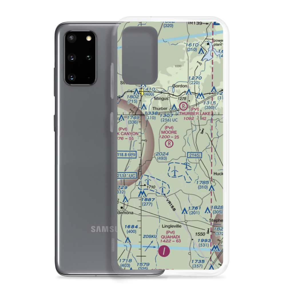 Moore Ranch Airport (83TS) VFR Sectional Samsung Case Samsung Galaxy S20 Plus model shown