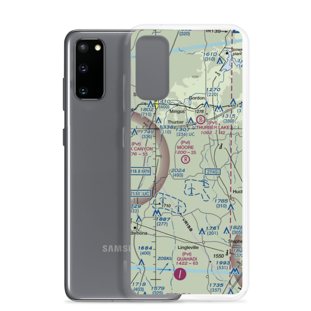 Moore Ranch Airport (83TS) VFR Sectional Samsung Case Samsung Galaxy S20 model shown